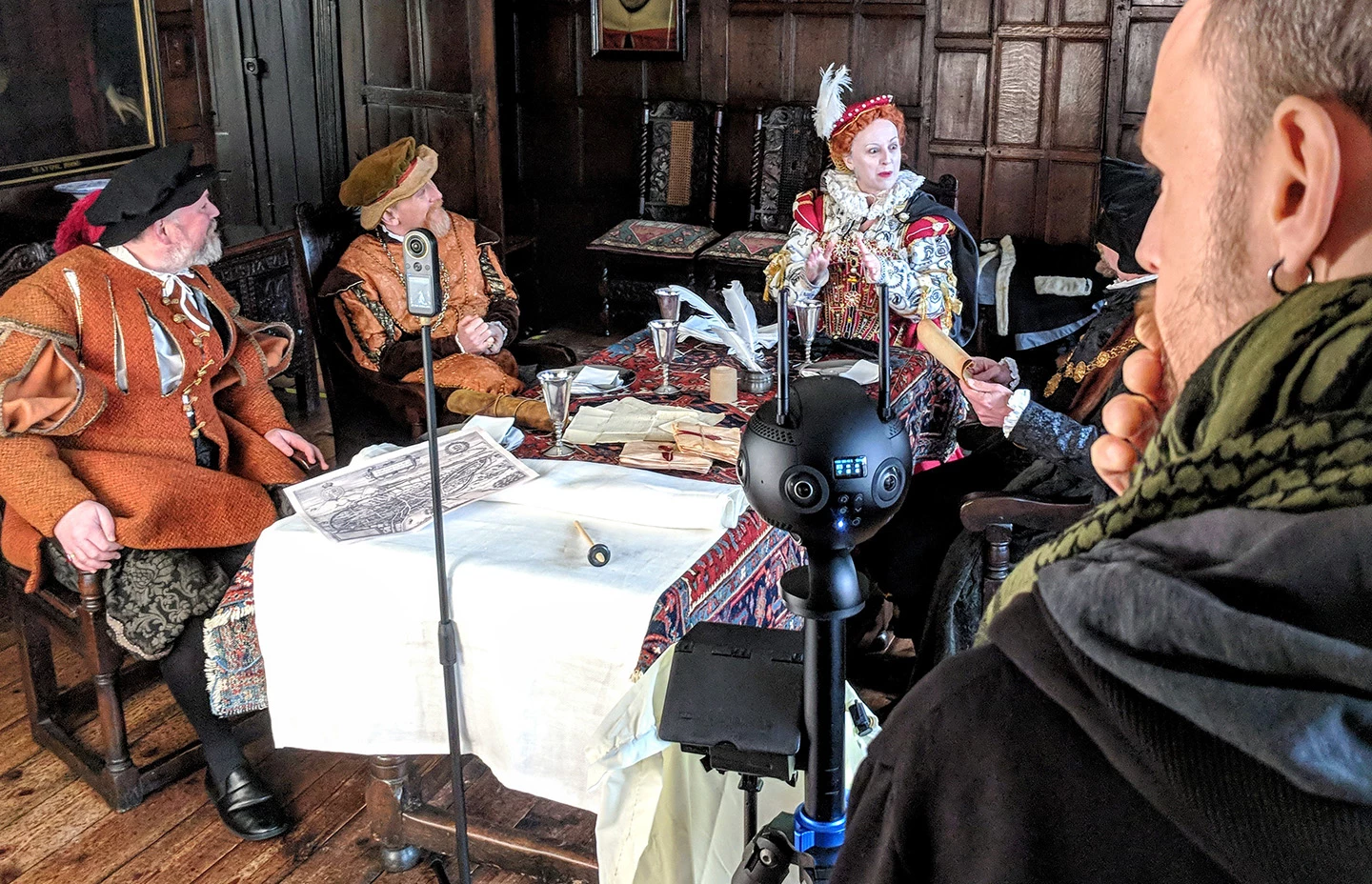 Director setting the scene